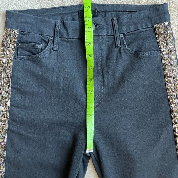 Mother High Waisted Looker Ankle Fray-Guilt Flash - Picture 5 of 13